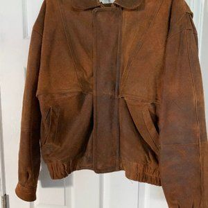 Men'sVintage Joshua Ross leather jacket Brown L